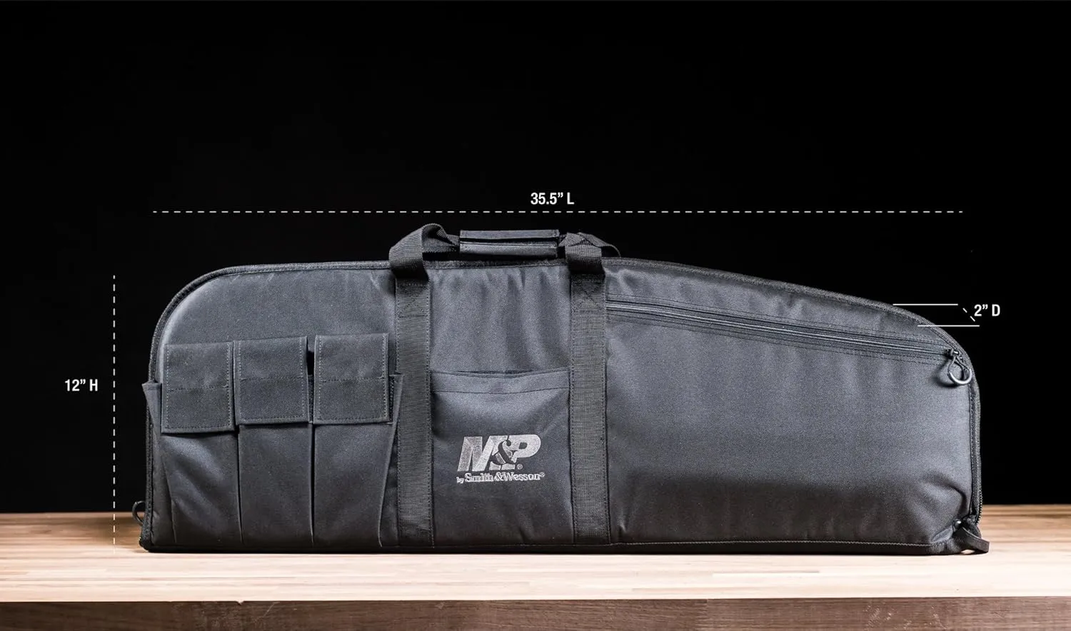 M&P by Smith & Wesson Duty Series Gun Case Padded Tactical Rifle Bag for Hunting Shooting Range Sports Storage and Transport