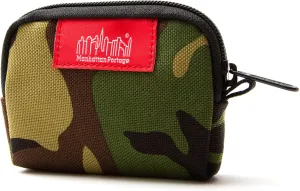 Manhattan Portage Coin Purse With Divider And Zipper Closure Credit Card Holder Cash Organizer Jewelry Pouch Fits Cards Money Change for Women and Men (Camouflage)
