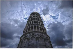 MAXZIZ The Leaning Tower of Pisa Scenic Spots Room Aesthetics Posters Canvas Posters Bedroom Decoration Sports Office Decoration Gifts Wall Art Decoration Printing Posters 20x30inch(50x75cm)