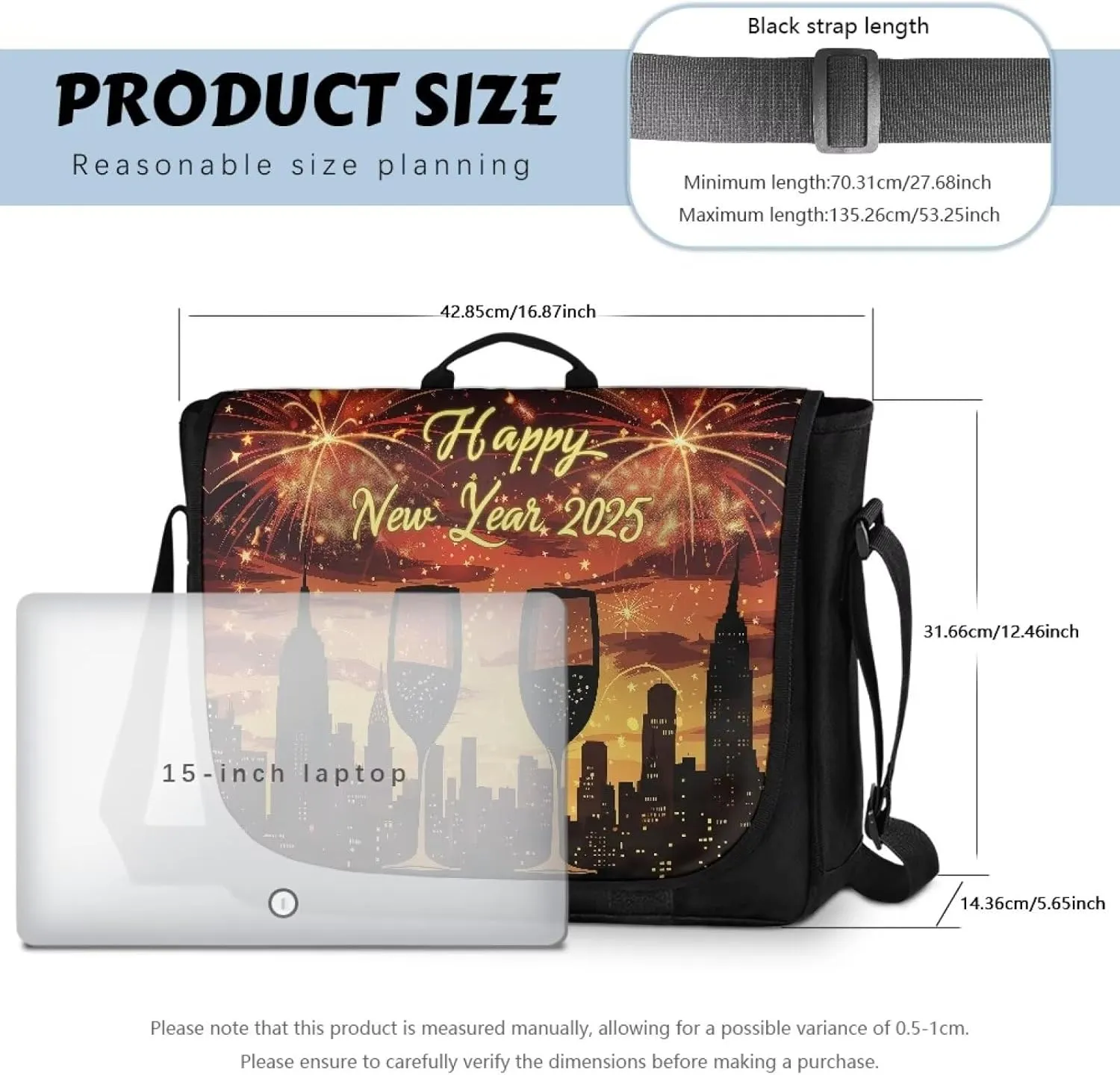Mens Flap Crossbody Bag Vintage Messenger Bag Large Women Shoulder Satchel Laptop Handbag for College Work Daily