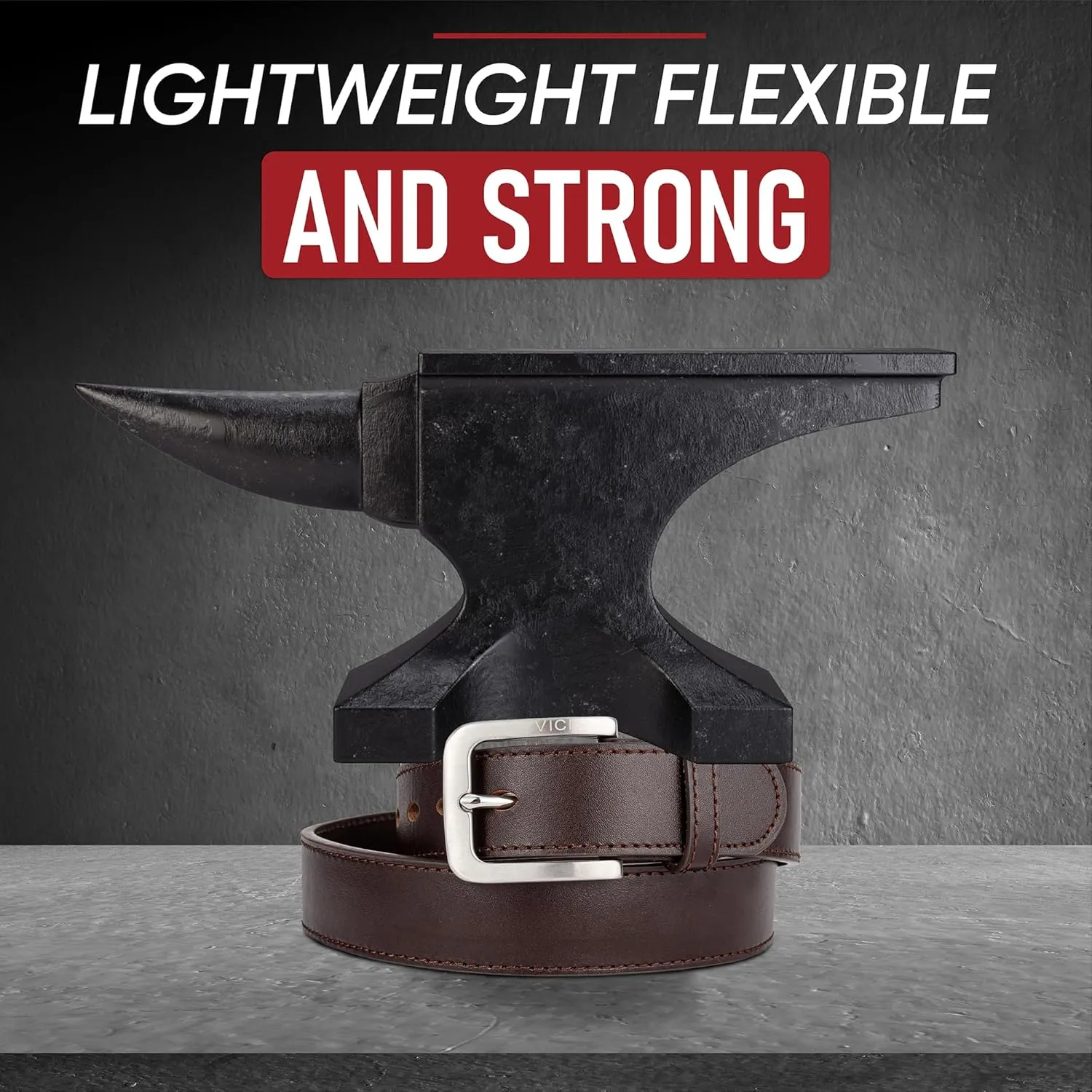 Men's Steel Core Leather Gun Belt for Concealed Carry