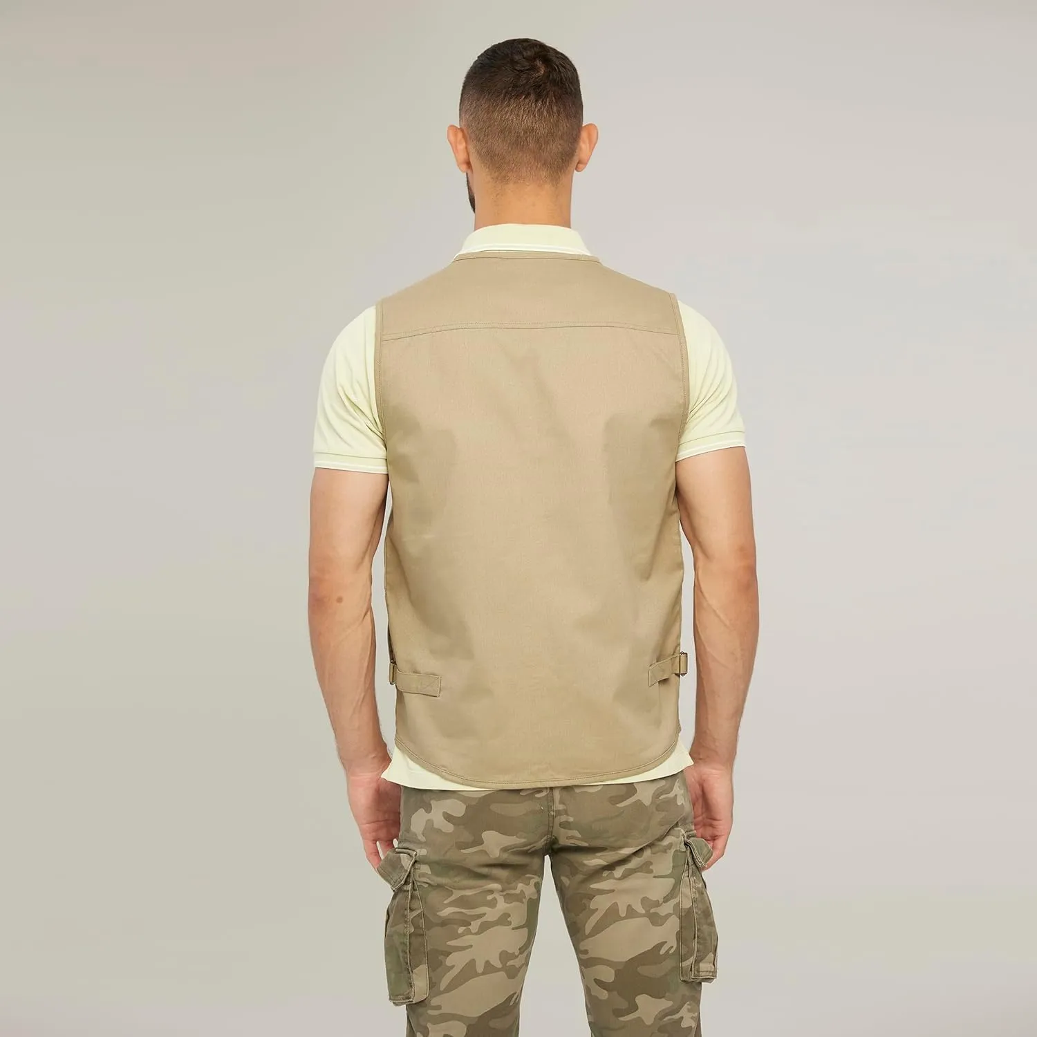 Men's Utility Work Hunting Travel Fishing Multi-Pockets Outdoor Vests