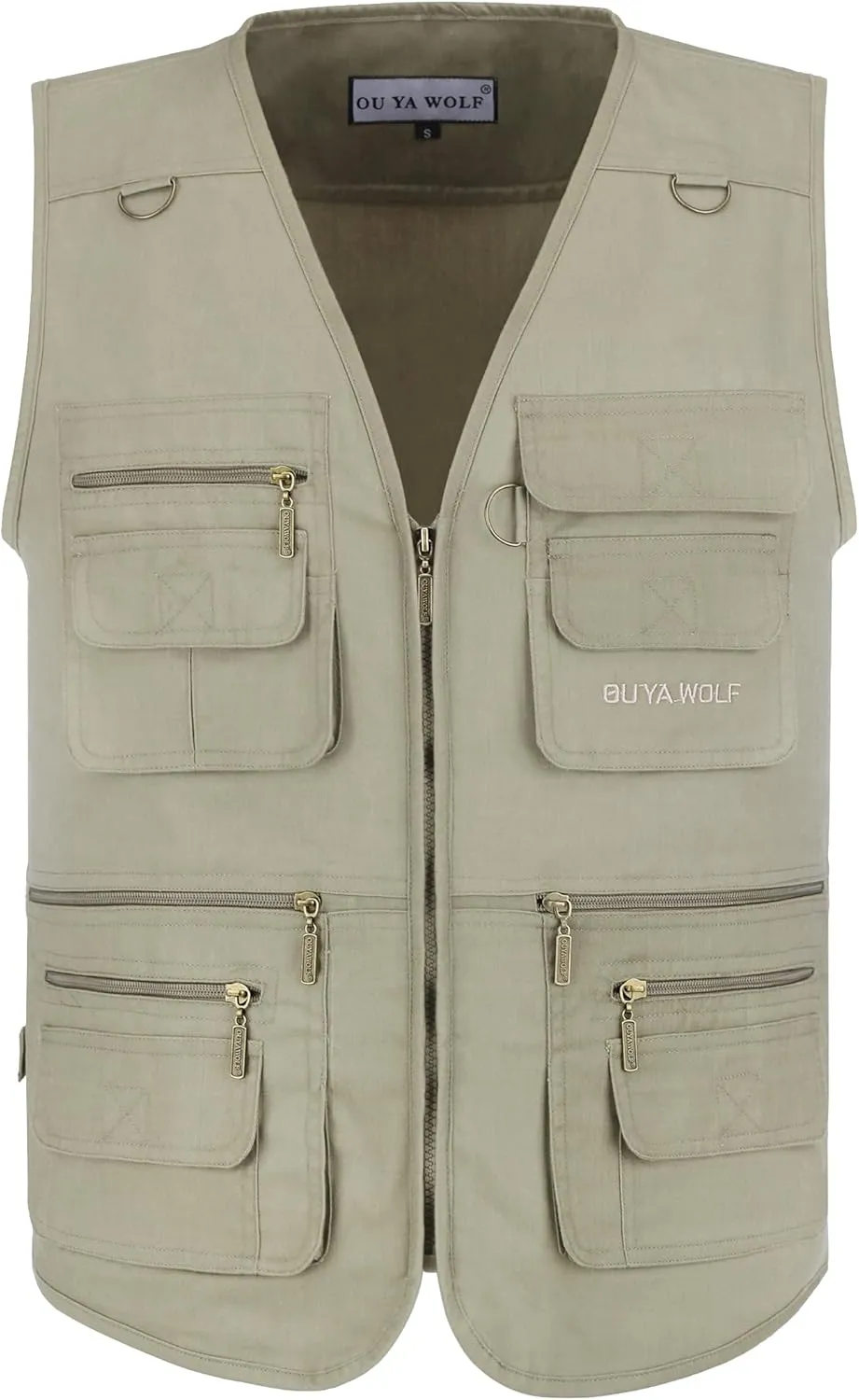 Men's Utility Work Hunting Travel Fishing Multi-Pockets Outdoor Vests