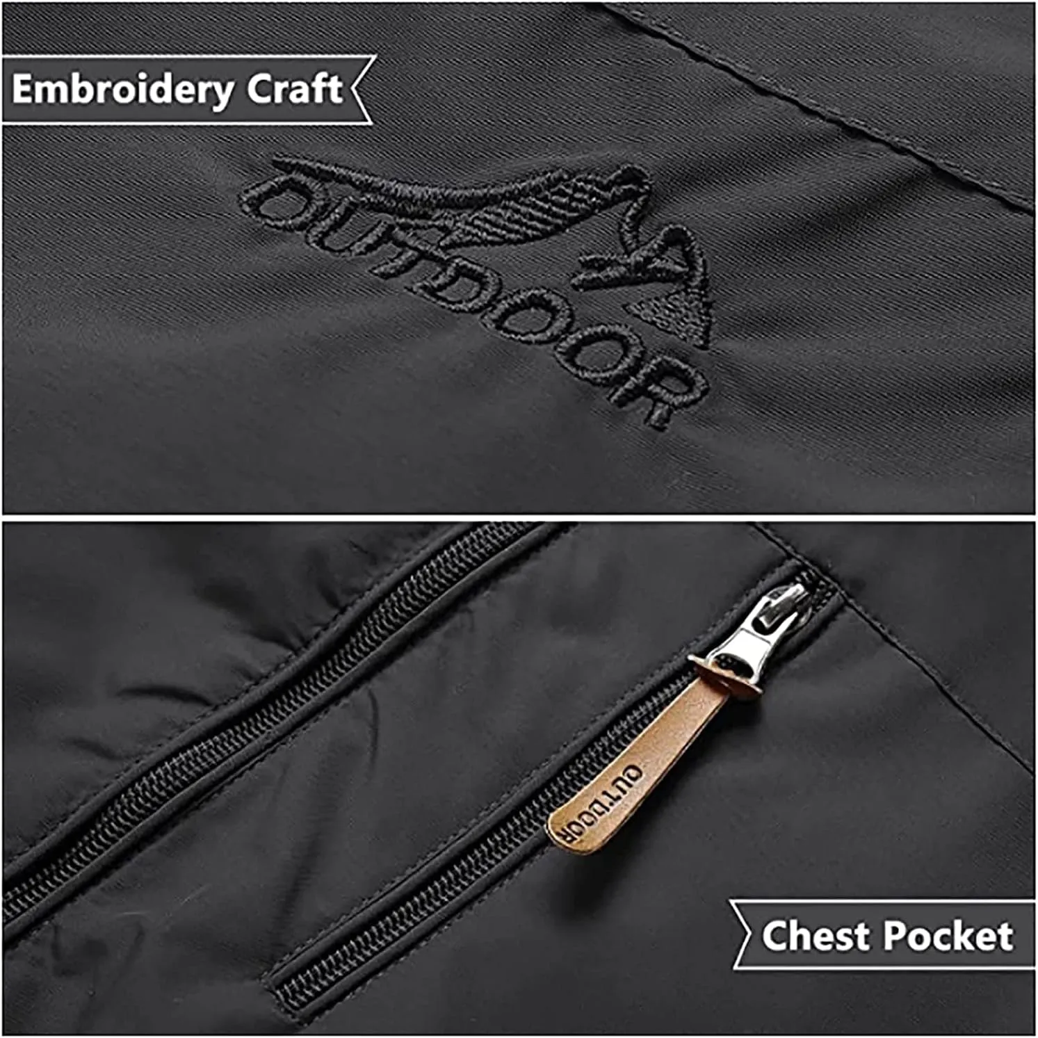 Men's Warm Ski Jacket, Lined Winter Jacket, Water-Repellent Functional Jacket with Detachable Hood