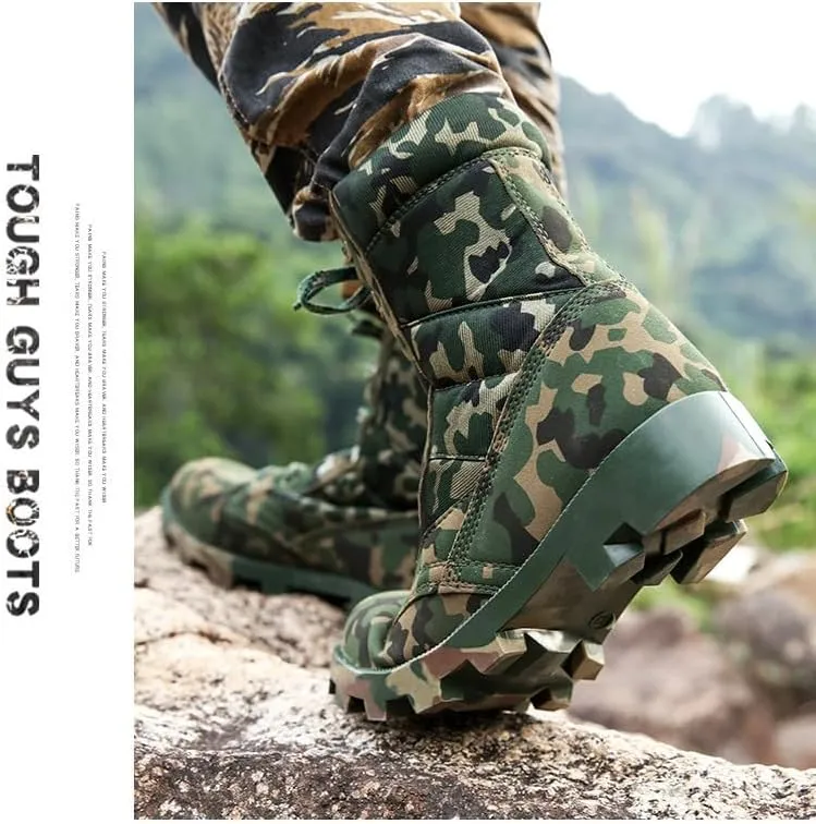 Men's/Women's Outdoor Hiking Boots Desert Jungle Off-road Training, High Top Hiking Boots