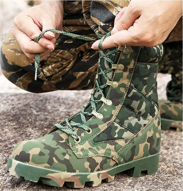 Men's/Women's Outdoor Hiking Boots Desert Jungle Off-road Training, High Top Hiking Boots
