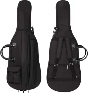 MI&VI CB-5001 Cello Soft Case Travel Gig Bag 4/4 (Full Size) With Multiple Pockets and Adjustable Backpack Straps | 12mm Thick Padding | Waterproof | Non-Abrasive Lining - MIVI Music