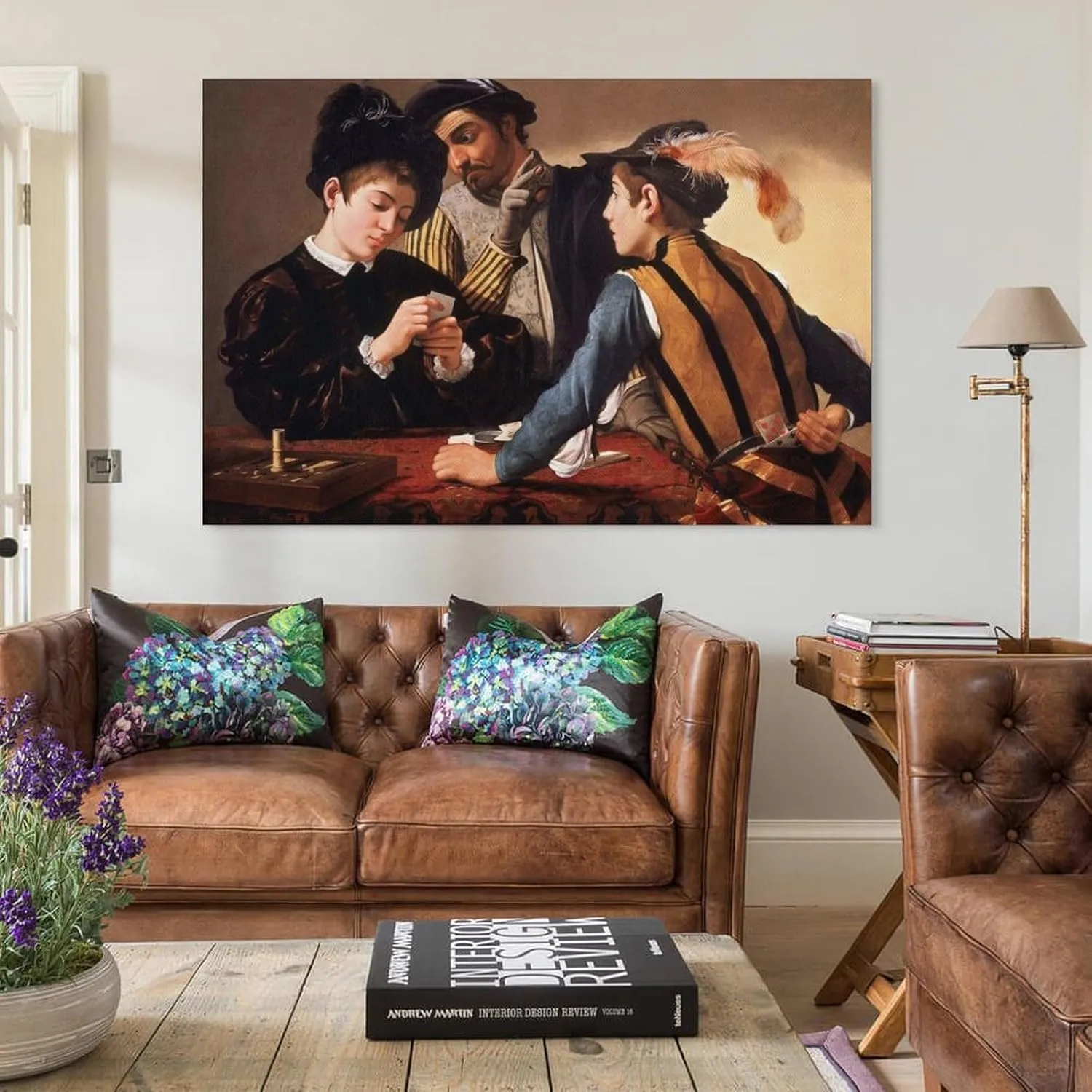 Michelangelo Merisi Da Caravaggio Artwork-The Cardsharp Poster Canvas Wall Art For Room Aesthetic And Decor Poster For Bedroom Living Room Bathroom Kitchen Office Decor 08x12inch(20x30cm) Unframe-styl