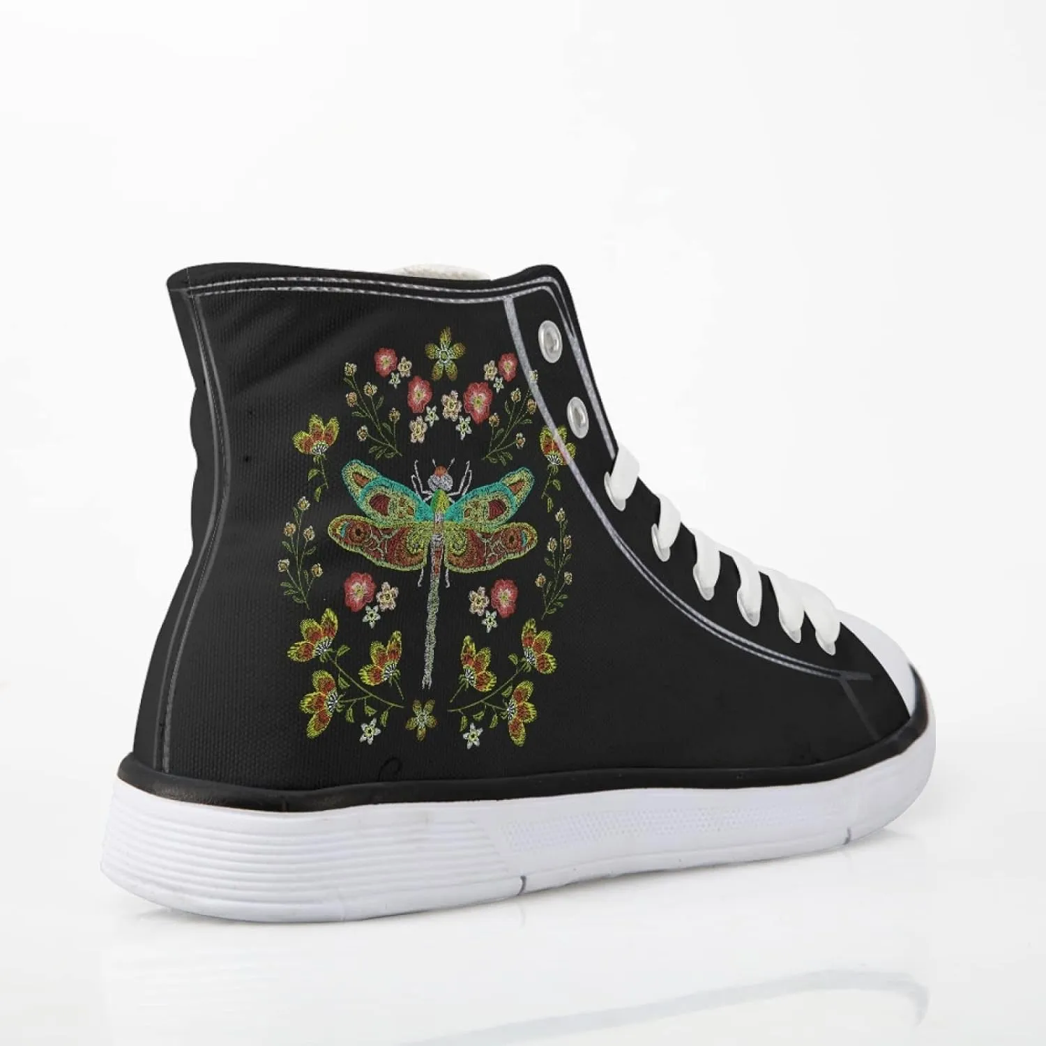 Micoklinlin Canvas Shoes for Women Novelty Girls High Top Canvas Sneakers Lace Ups Cute Animal Casual Teens Walking Shoes