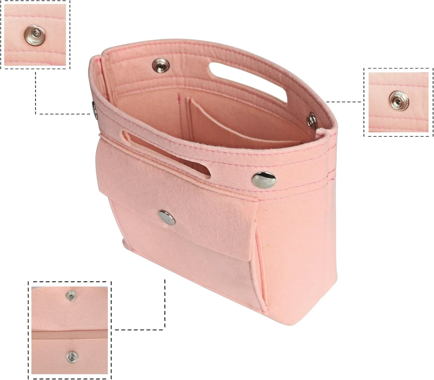 Mini Tote Purse organizer insert, Felt lightweight Handbag Organizer Fits LV Neverfull PM, Speedy 25, NOÉ BB, NeoNoe