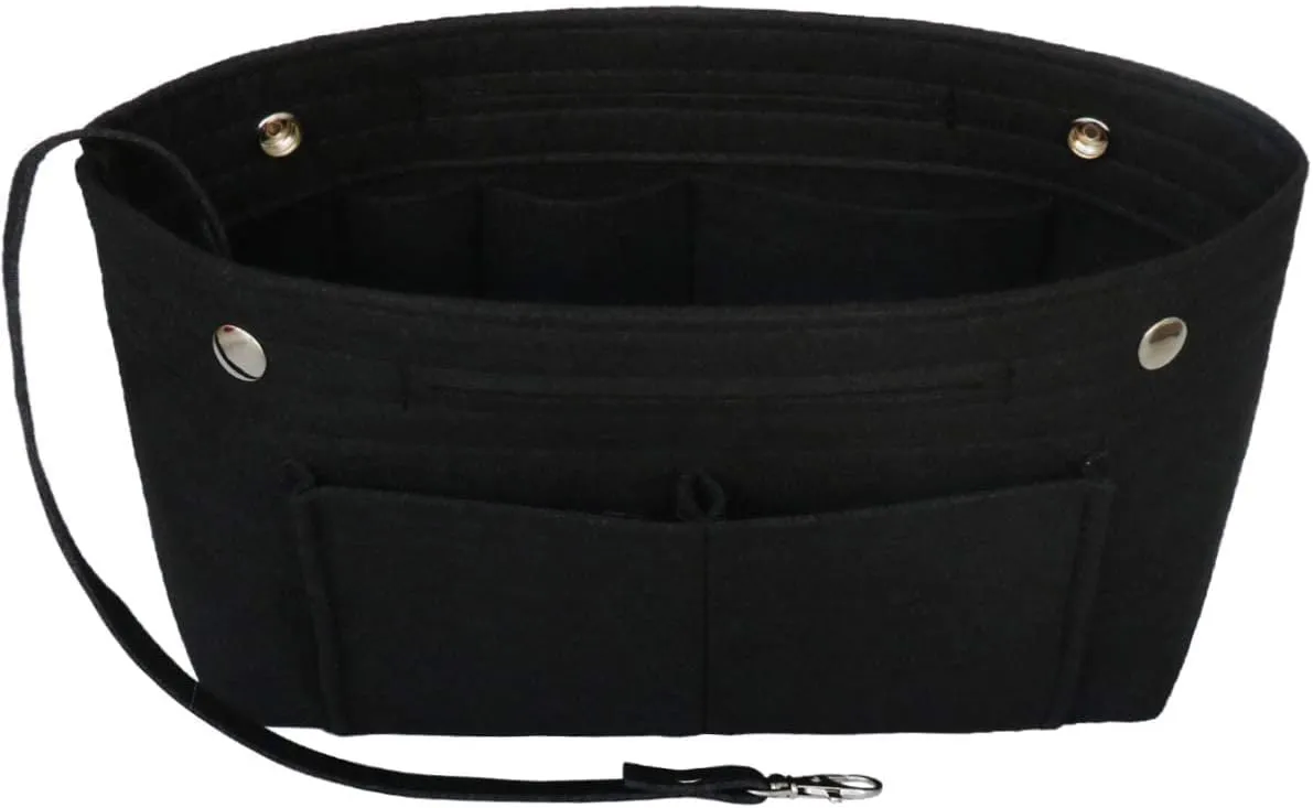 MISIXILE Felt Purse Organizer Insert Handbag Organizer,Tote Bag in Bag Organizer Fits Speedy Neverfull with Handles Keychain