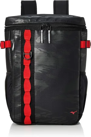 MIZUNO(ミズノ) Backpacks, Black/Red