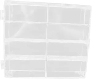 Model Display Box Plastic Showcase Organizer Multi Compartments Storage Case for Mini Model Cars and Collectibles