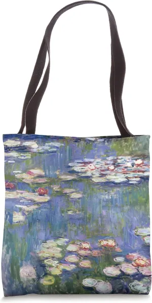 Monet's Water Lilies Modern Art Impressionism Painting Cover Tote Bag