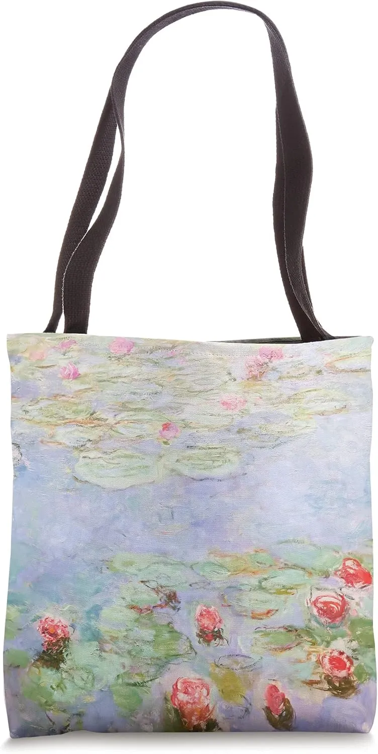 Monet's Water Lilies Modern Art Impressionism Painting Tote Bag