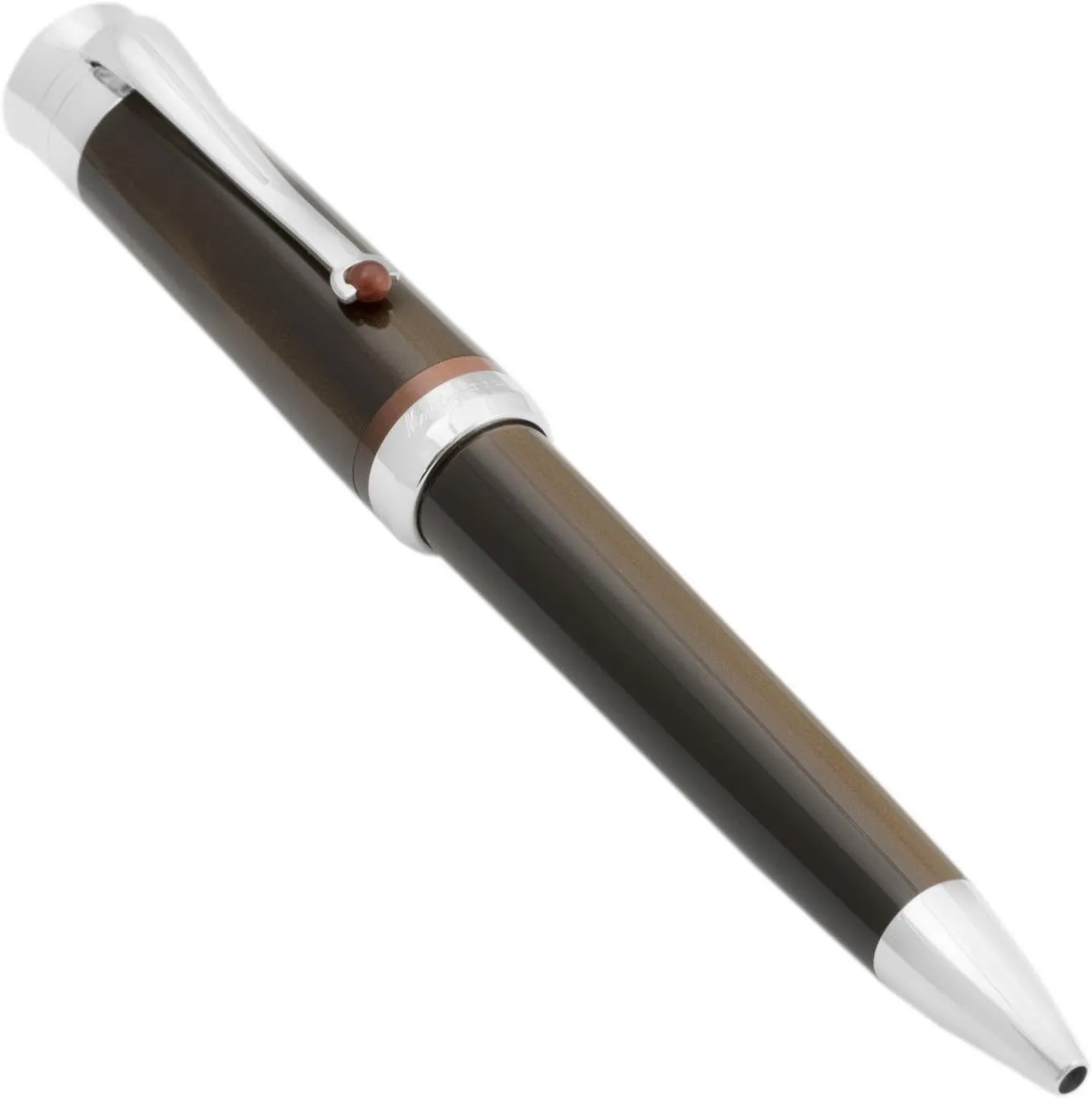 Montegrappa "Desiderio Twist Open Ballpoint Pen - Cioccolato