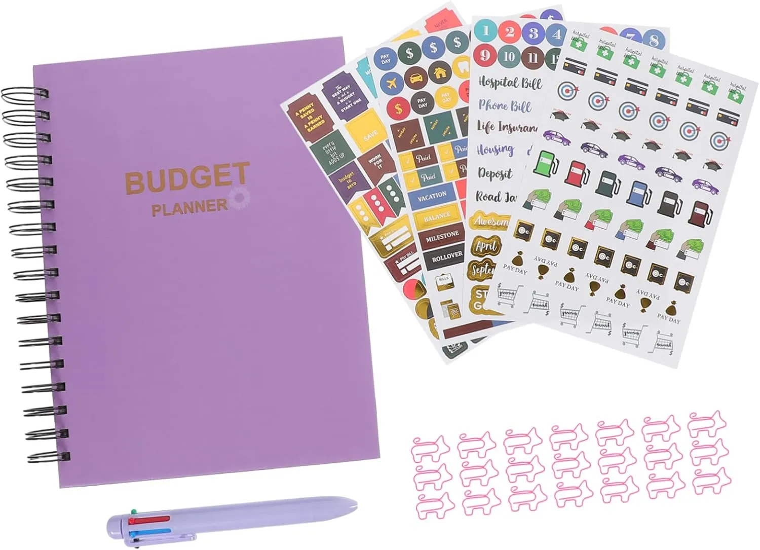 Monthly Paper Notebook Budget Planner Organizer Budget Planner for Students Teachers Office Workers