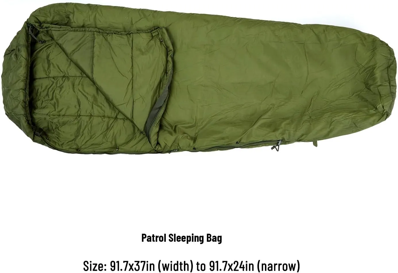 MT Army Military Modular Sleeping Bags System, Multi Layered with Bivy Cover for All Season, Woodland/Multicam