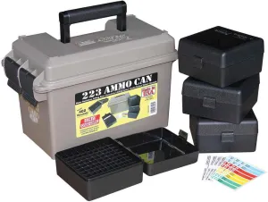 MTM ACC223 Ammo Can Combo, Holds 400 Rounds, Bulk Ammo Storage, USA Made, Dark Earth