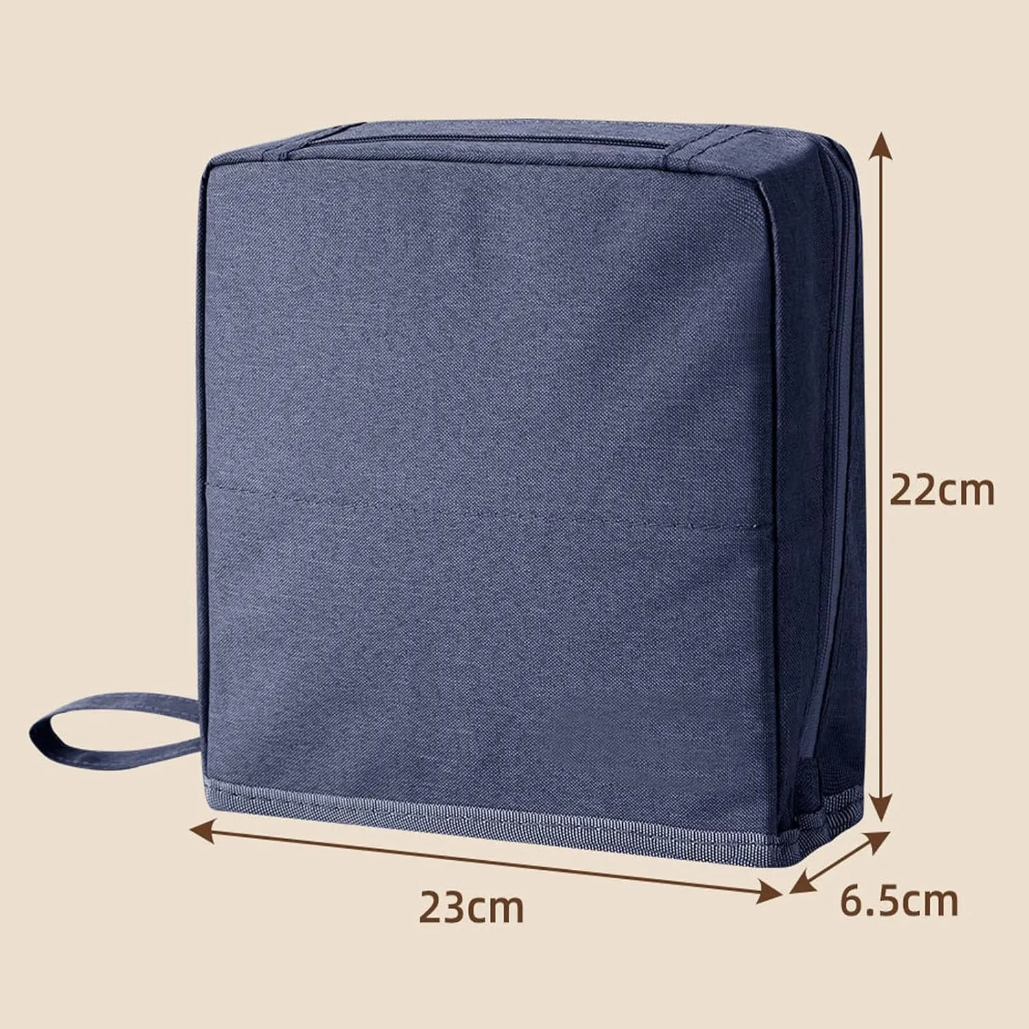 Multi-purpose Large Capacity Oxford Cloth Standing Makeup Bag, Portable Toiletry Bag, Waterproof Makeup Organizer with Compartments (Black)