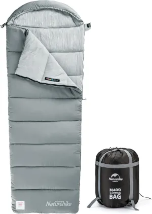 Naturehike Sleeping Bag for Adults with Hood, 33-53℉ Lightweight Hollow Cotton Sleeping Bag, 3 Seasons Waterproof Spliceable Sleeping Bags for Camping, Hiking, Traveling