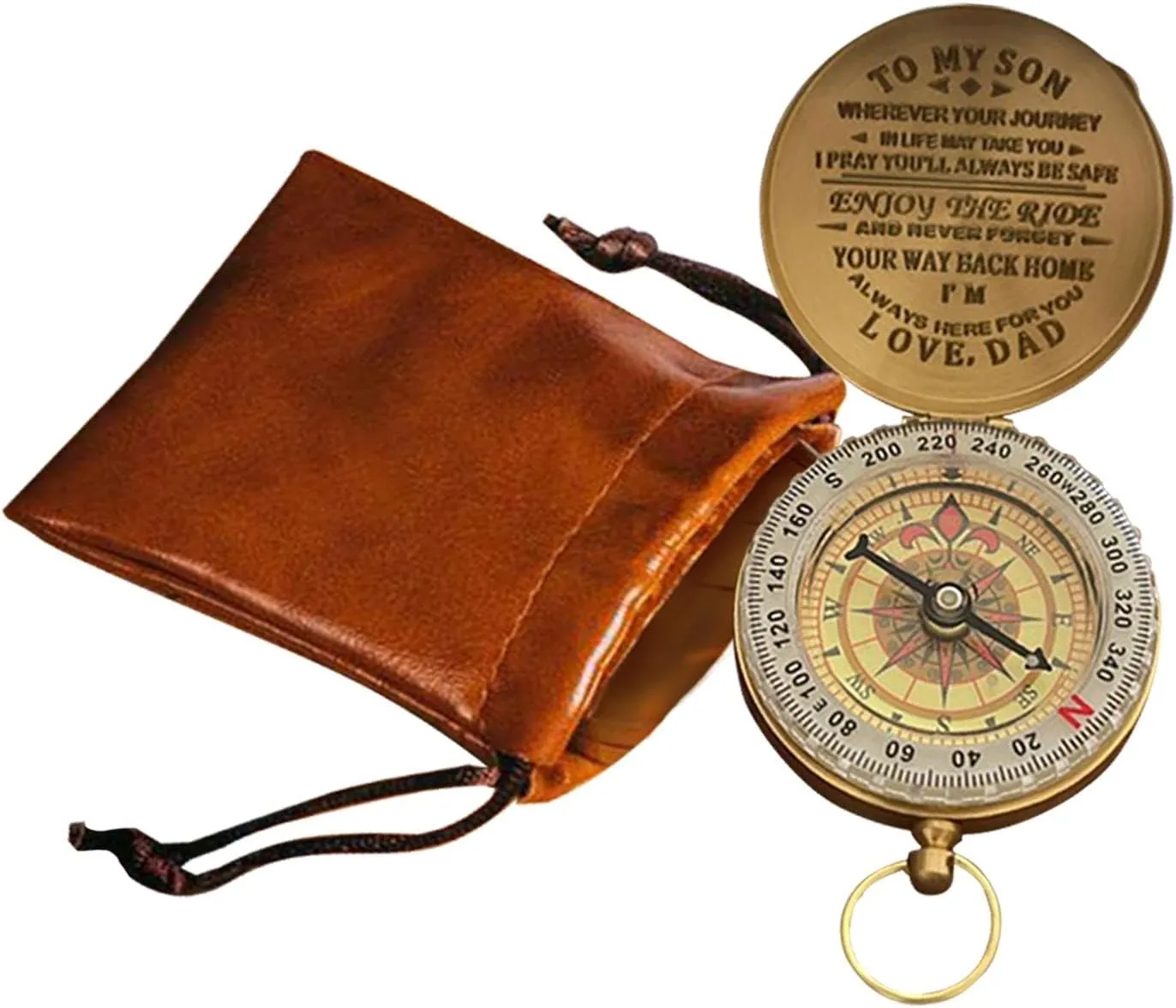 Nautical Compass Vintage Camping Survival Compass Navigation Tool for Home Studio Birthday