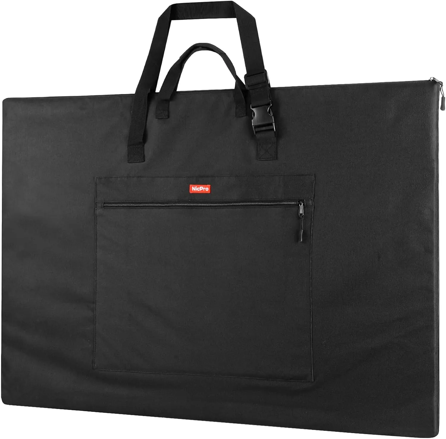 Nicpro Light Weight Art Portfolio Bag, 23 x 31 Inches Nylon Art Portfolio Case with Shoulder & Handle Carry, for Artwork, Poster, Sketch Drawing, Canvas, Photography, Solar Panel Storage