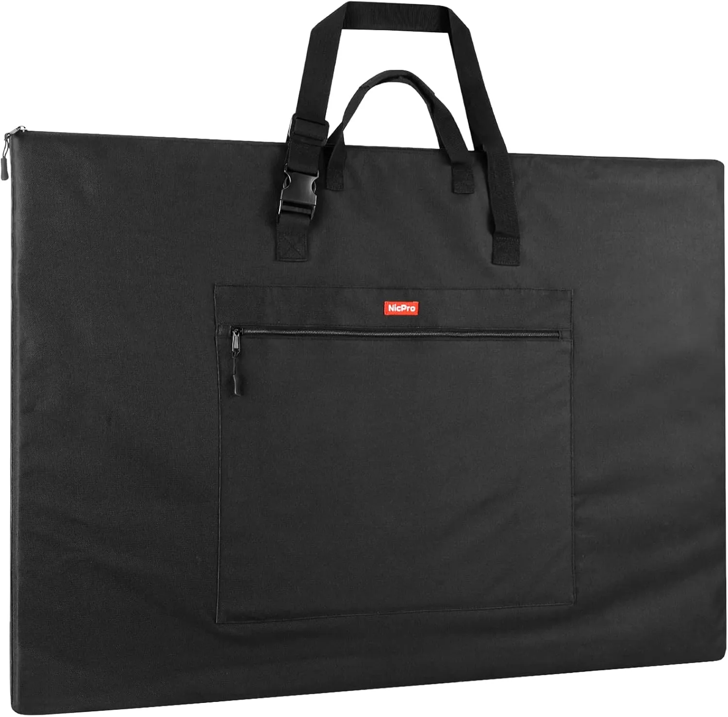 Nicpro Light Weight Art Portfolio Bag, 24 x 36 Inches Waterproof Nylon Art Portfolio Case with Shoulder & Handle Carry, for Artwork, Poster, Sketch Drawing, Canvas, Photography, Solar Panel Storage