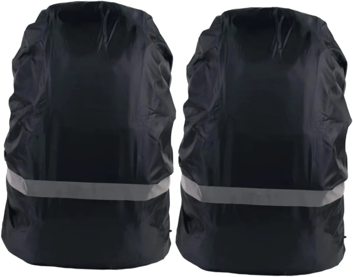 Nighttime Safety Reflective Strip Waterproof Backpack Cover for Outdoor Activities Scratch Rainproof Oxford Fabric Extra Large