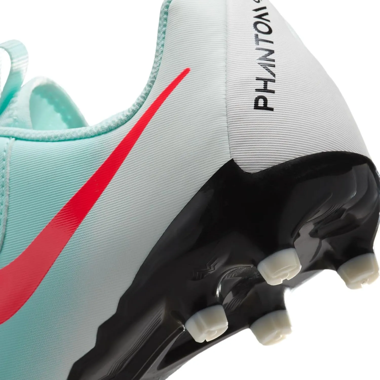 Nike Jr. Phantom GX 2 Academy Little/Big Kids' MG Low-Top Soccer Cleats (FD6722-300, Mint/Off Noir/Atomic Red)
