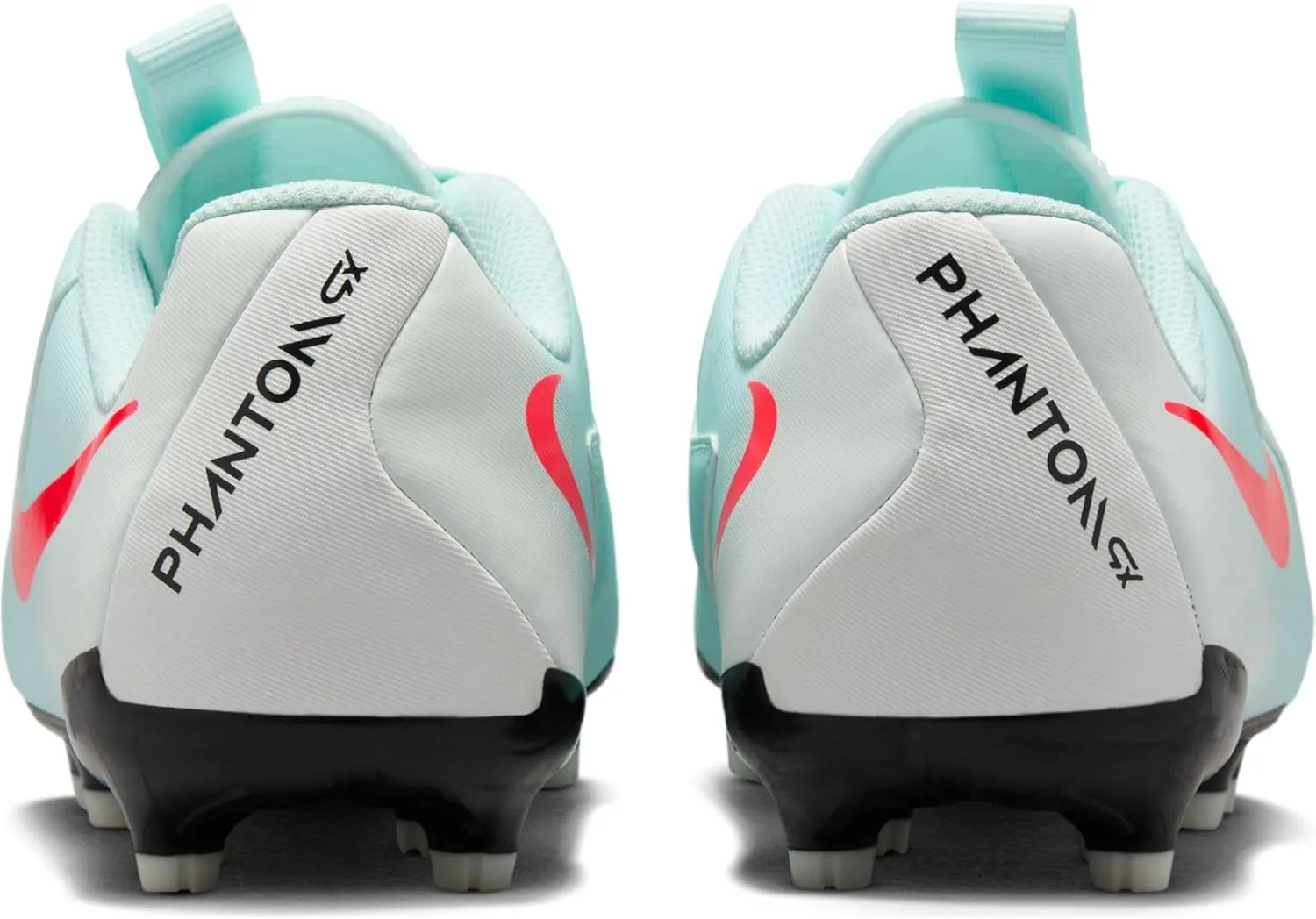 Nike Jr. Phantom GX 2 Academy Little/Big Kids' MG Low-Top Soccer Cleats (FD6722-300, Mint/Off Noir/Atomic Red)