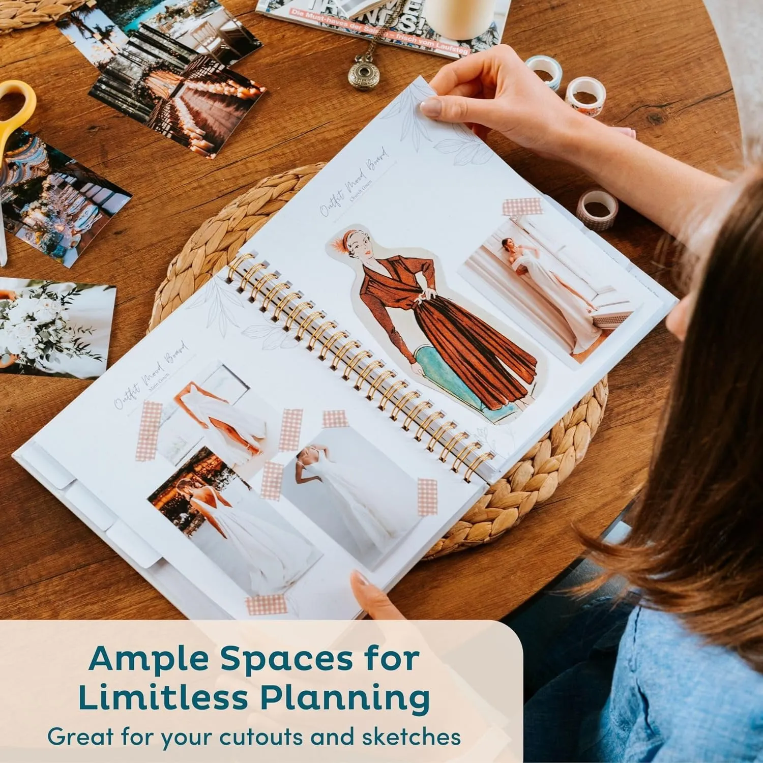 Nook Theory Comprehensive Wedding Planner and Keepsake - Perfect for Newly Engaged Gift, Wedding Planning and Organizer Book for the Bride (Blossom)
