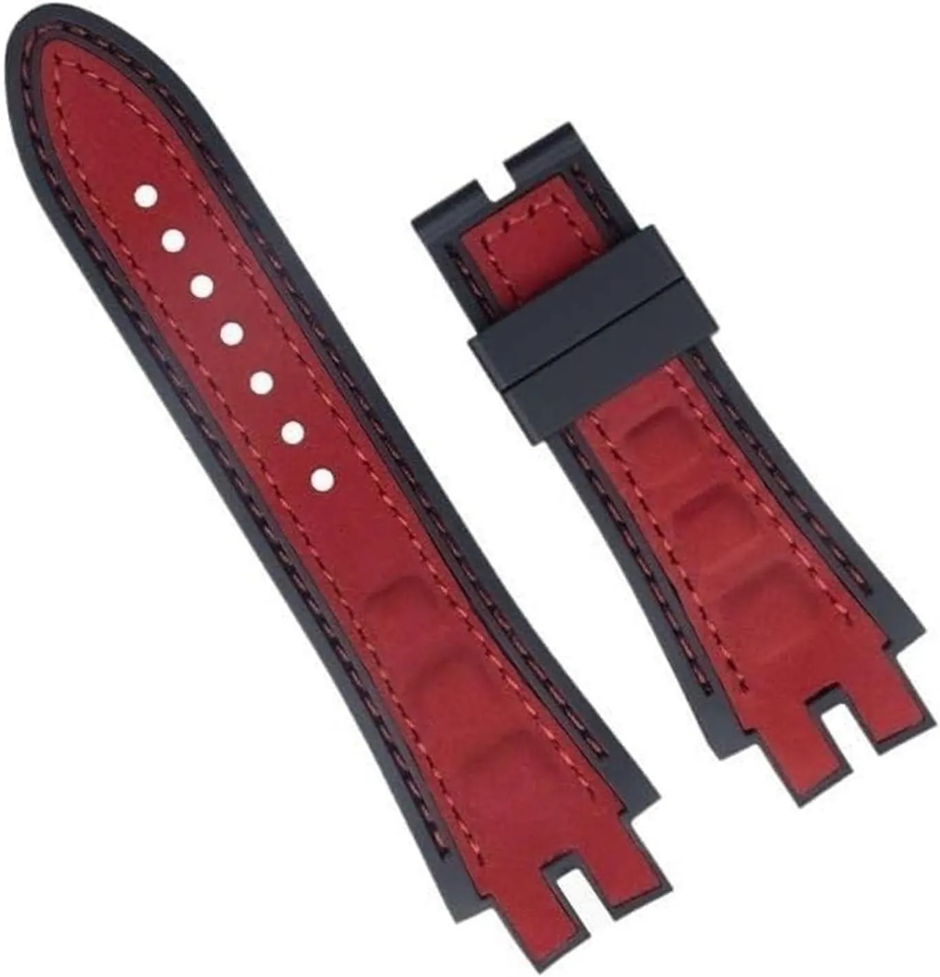 Nubuck Leather Silicone Watch Band For Roger Dubuis Strap For EXCALIBUR Series Belt Accessories