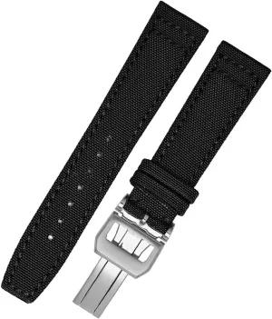 Nylon Canvas Fabric Watch Band For IWC Pilot Spitfire Timezone TopGun Strap Wristwatch Straps 20mm 21mm 22mm