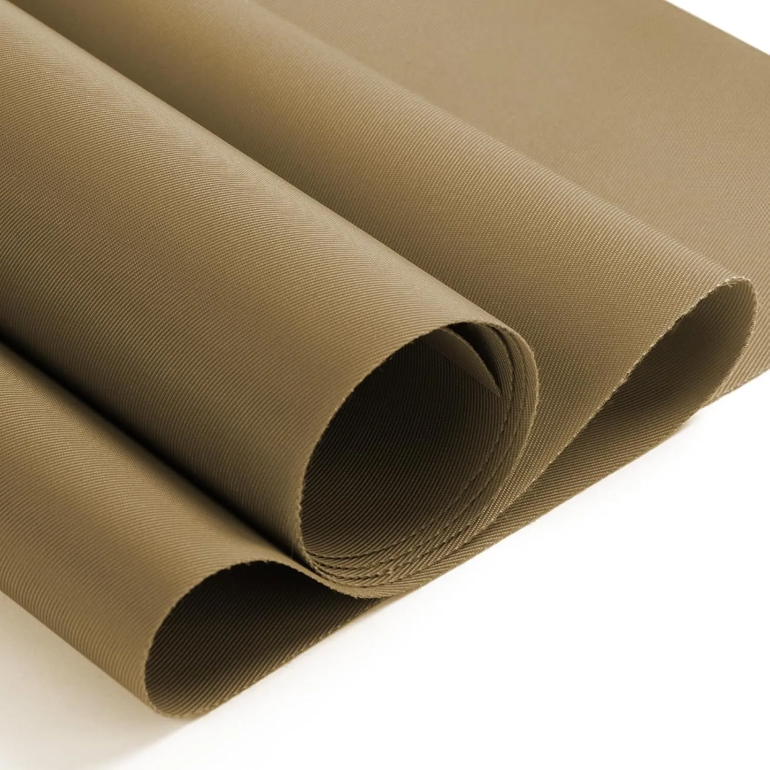 Nylon Fabric, 58" W 420D Waterproof Fabric 5 Yard Ripstop Nylon Fabric Outdoor Upholstery Twill Sewing Fabric for Patio Chair, Lining, Cushion, Purse, Tote Bag, Tent, Tarp Cover, DIY Project Khaki