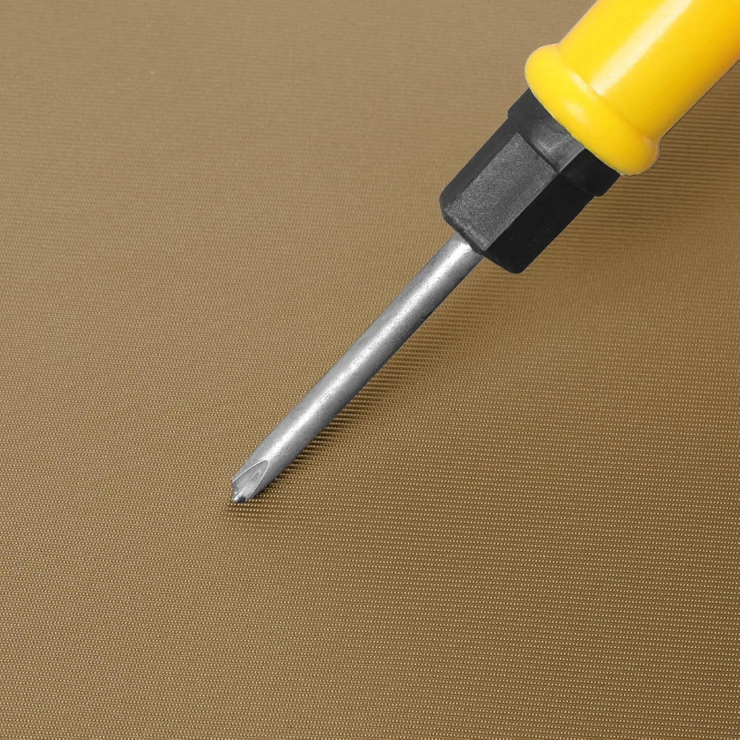 Nylon Fabric, 58" W 420D Waterproof Fabric 5 Yard Ripstop Nylon Fabric Outdoor Upholstery Twill Sewing Fabric for Patio Chair, Lining, Cushion, Purse, Tote Bag, Tent, Tarp Cover, DIY Project Khaki