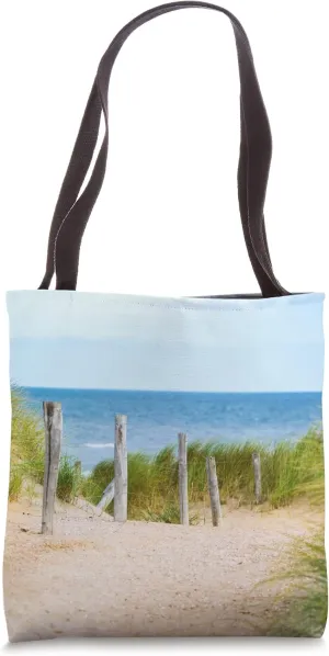 Ocean View Beach Pathway Tote Bag