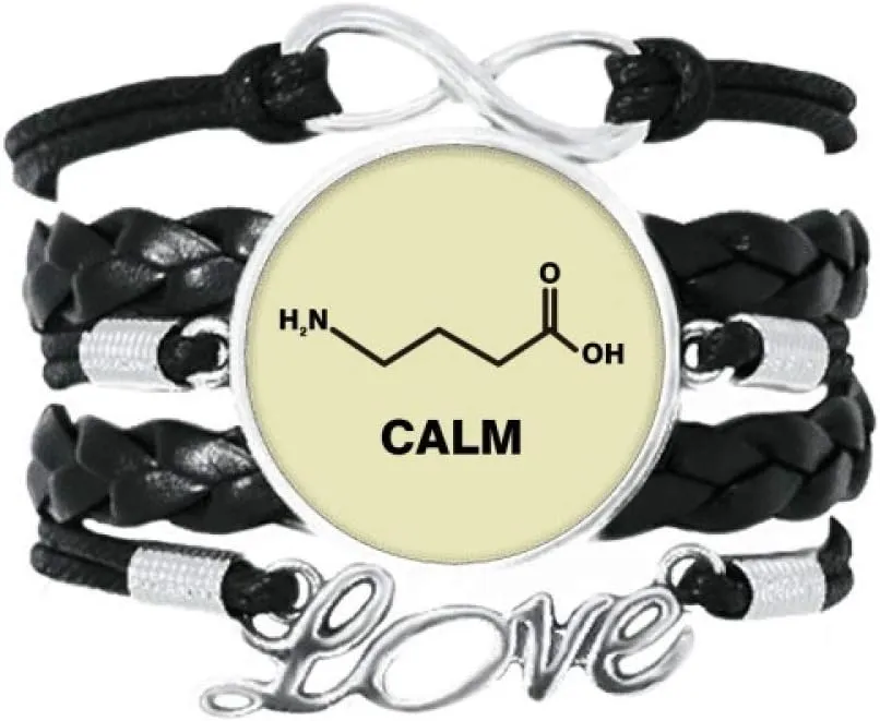 OFFbb-USA Emotional Calm Structure Art Deco Gift Fashion Bracelet Love Accessory Twisted Leather Knitting Rope Wristband Gift