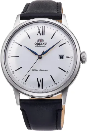 Orient Automatic Watch RA-AC0022S10B, Leather Silver, Strap