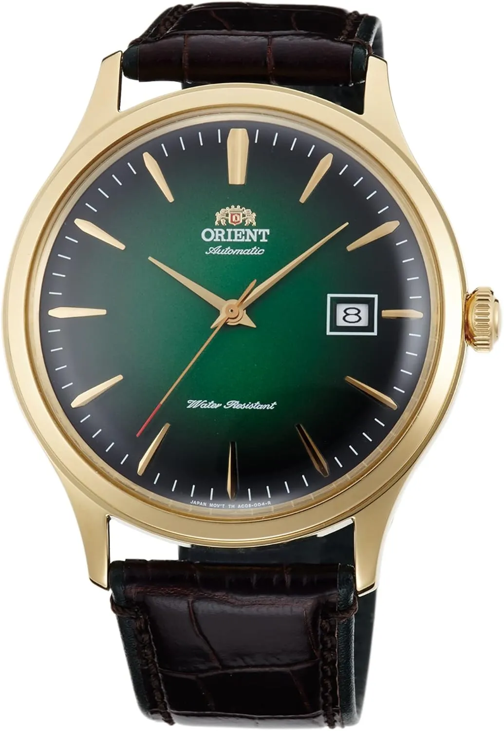 Orient Mens Analogue Automatic Watch with Leather Strap FAC08002F0, Pine Green, Strap