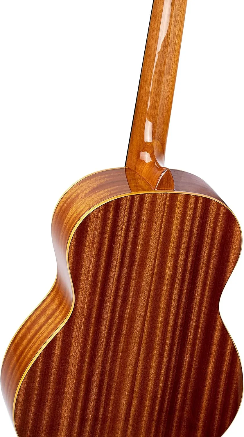 Ortega Guitars 6 String Family Series 3/4 Size Nylon Classical Guitar w/Bag, Right, Cedar Top-Natural-Gloss, (R122G-3/4)