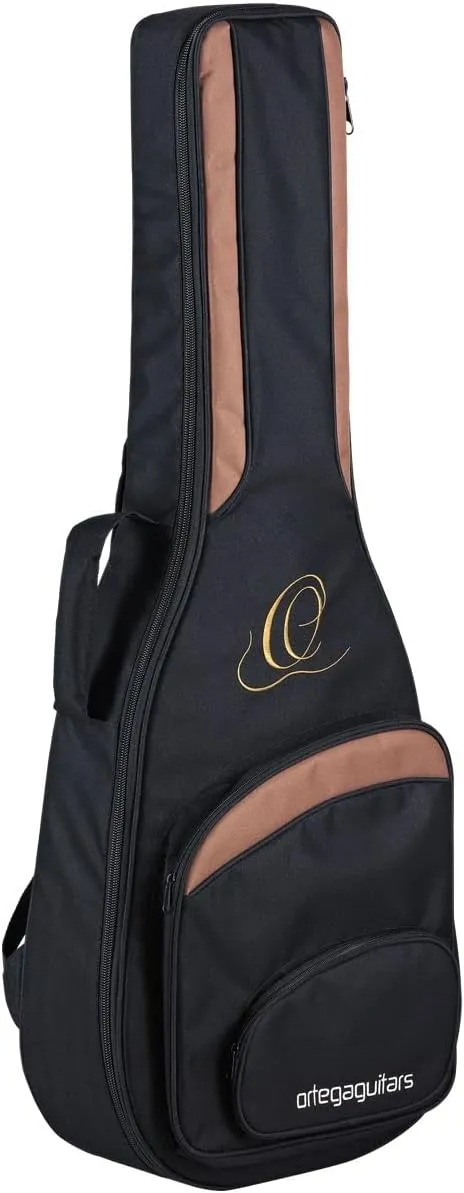 Ortega Guitars 6 String Family Series 3/4 Size Nylon Classical Guitar w/Bag, Right, Cedar Top-Natural-Gloss, (R122G-3/4)