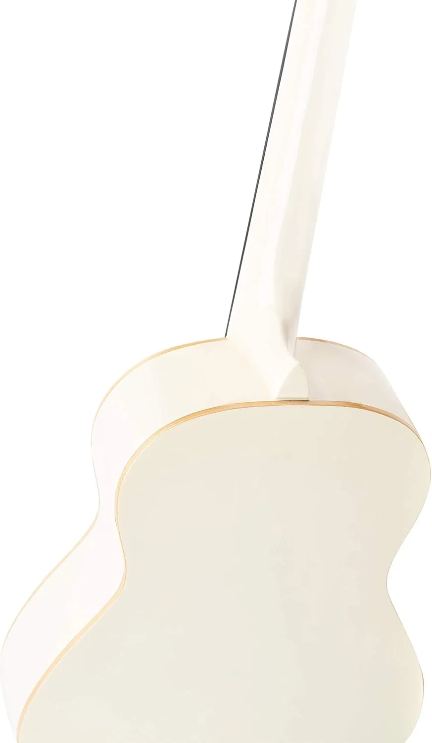 Ortega Guitars 6 String Family Series 3/4 Size Nylon Classical Guitar w/Bag, Right, Spruce Top-White-Gloss, (R121-3/4WH)