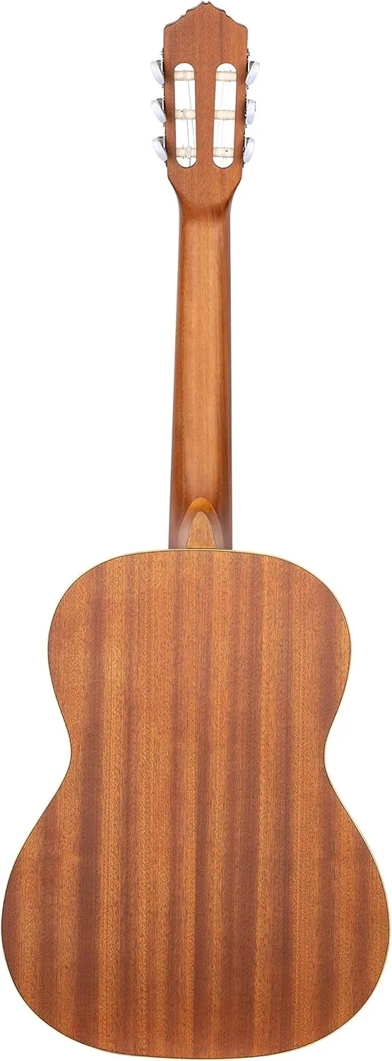 Ortega Guitars 6 String Family Series 7/8 Size Left-Handed Nylon Classical Guitar w/Bag, Cedar Top-Natural-Satin, (R122-7/8-L)