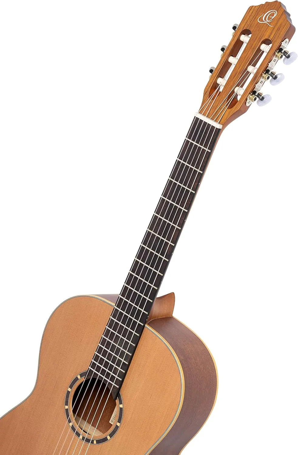Ortega Guitars 6 String Family Series 7/8 Size Left-Handed Nylon Classical Guitar w/Bag, Cedar Top-Natural-Satin, (R122-7/8-L)