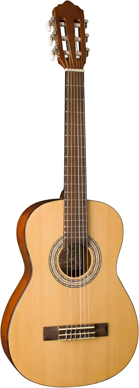 Oscar Schmidt OCHS-A 1/2 Classical Acoustic Guitar. Natural Spruce