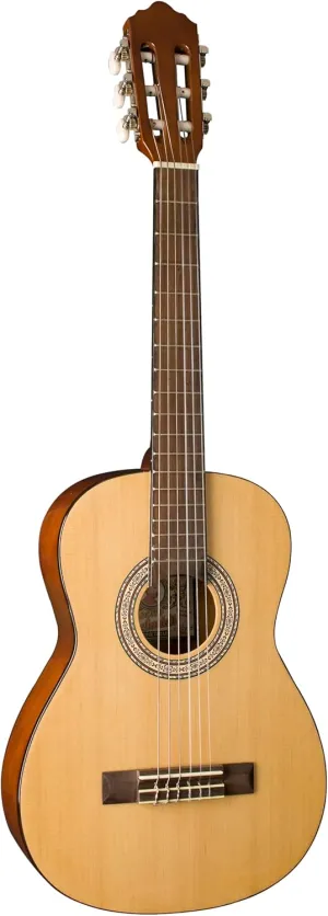 Oscar Schmidt OCHS-A 1/2 Classical Acoustic Guitar. Natural Spruce