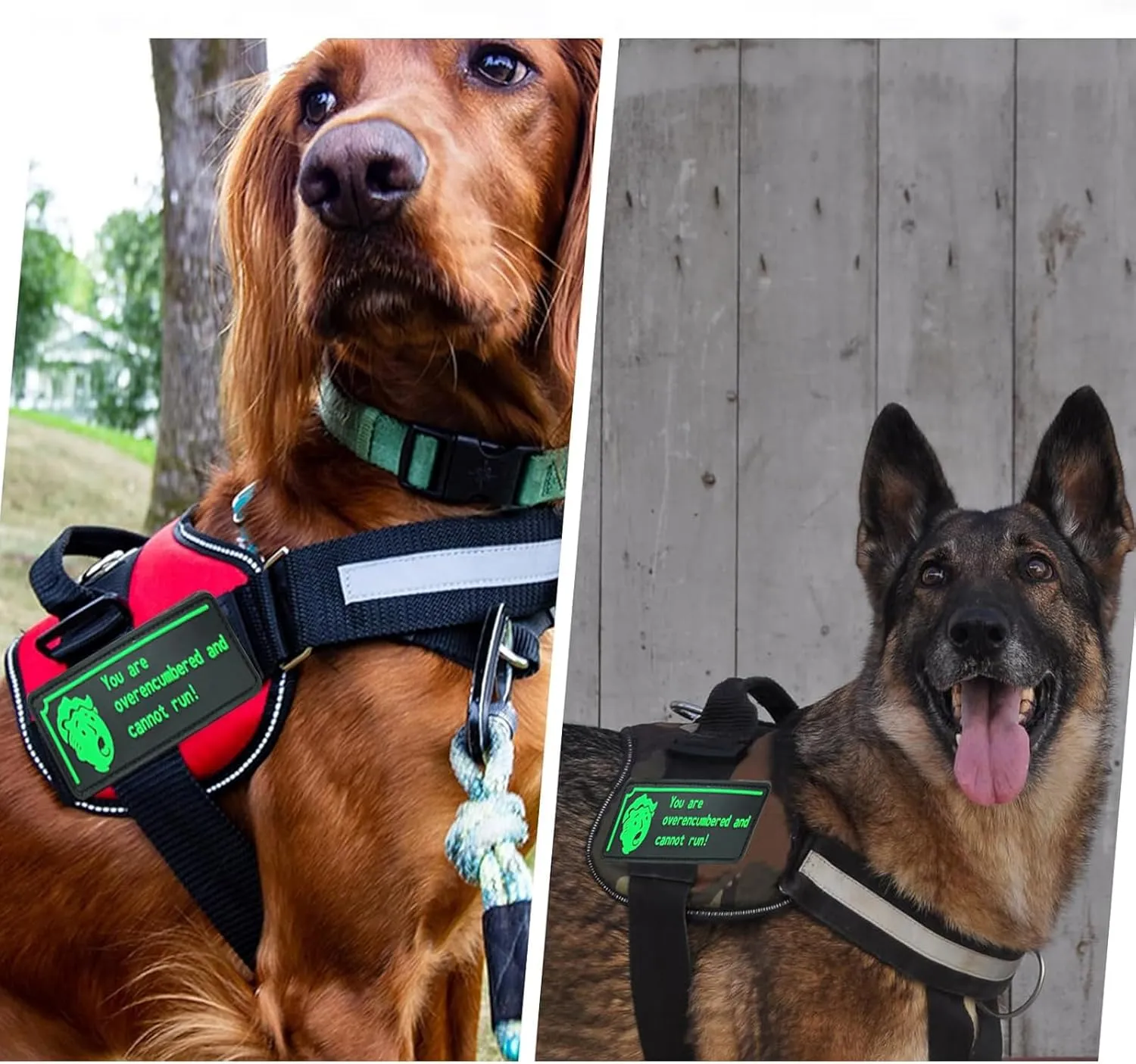Overburdened PVC Patches Meme Patch with Hook and Loop Backing, Humorous Funny Morale Patch for Tactical Backpacks, Hats, Lunch Bags, Vests, Jackets (2pcs)