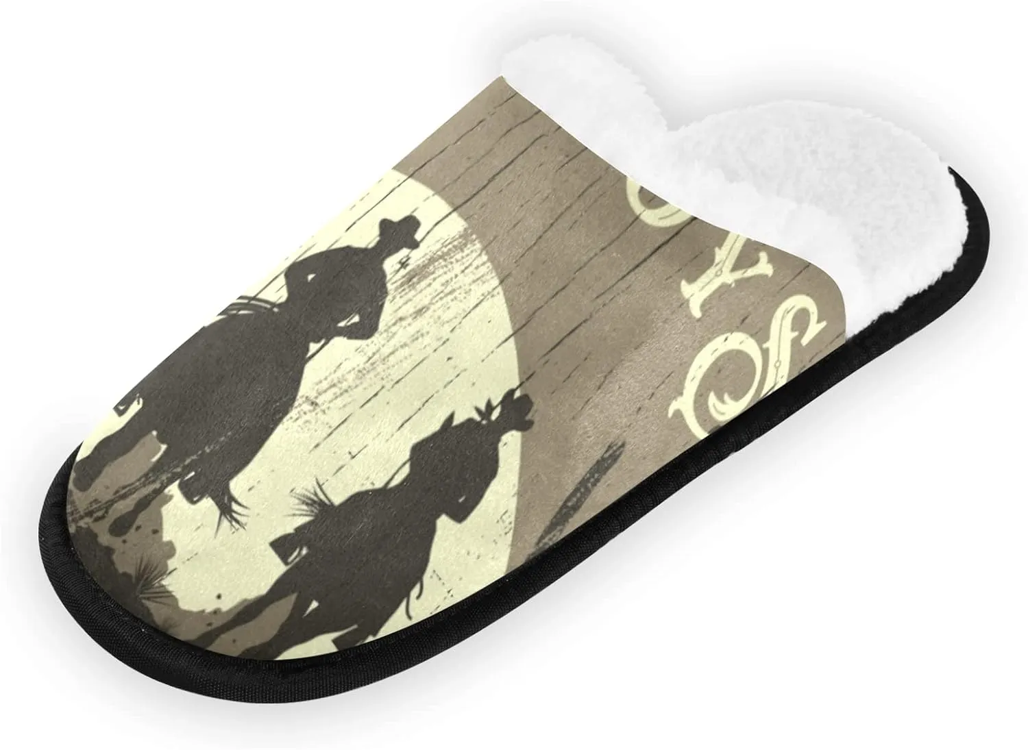 Oyihfvs Unisex Slippers Fuzzy Feet Plush Cotton Slippers Anti-Slip Warm House Shoes M/L