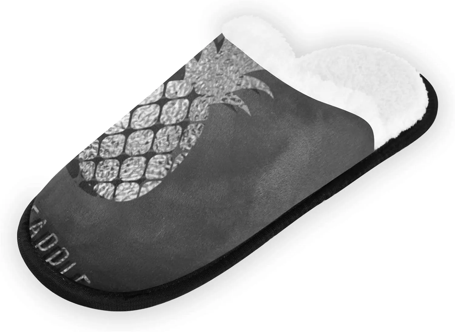 Oyihfvs Unisex Slippers Fuzzy Feet Plush Cotton Slippers Anti-Slip Warm House Shoes M/L